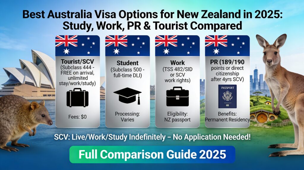 austrlia visa
pr
tourist visa
work visa
study visa
new zealand