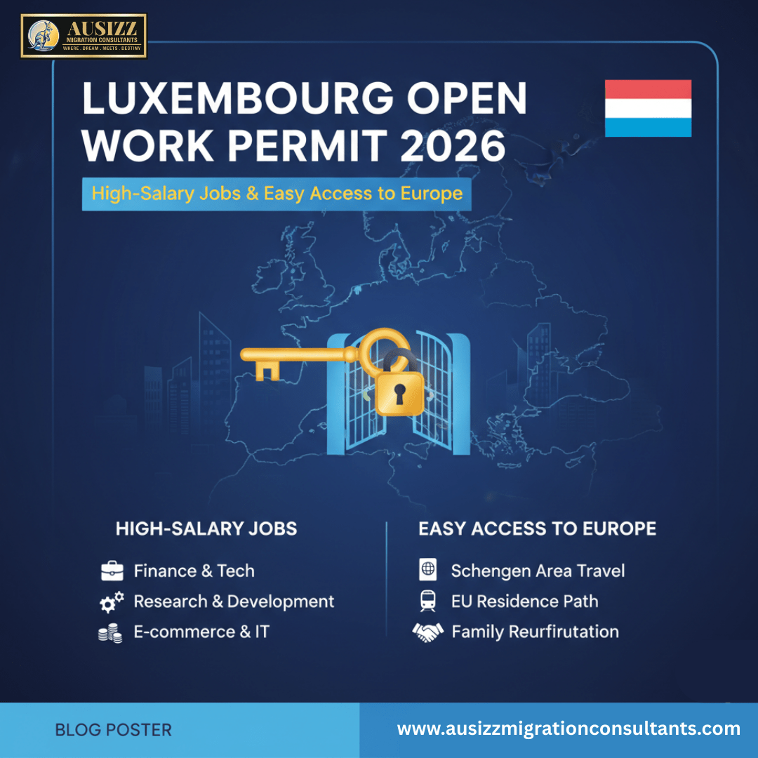 Luxembourg Open Work Permit 2026: High-Salary Jobs & Easy Access to Europe