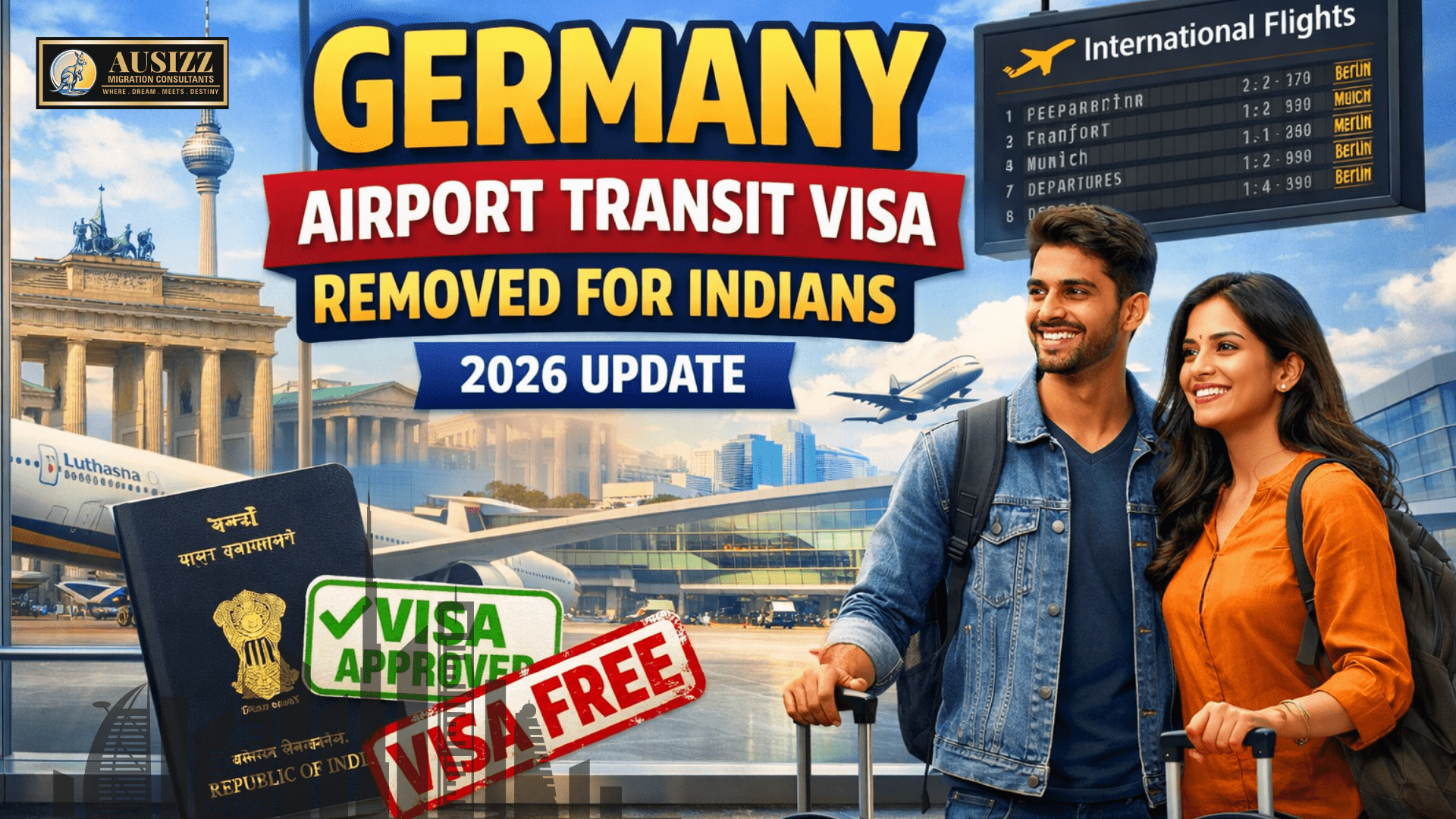 Good News: Germany Transit Visa Removed for Indians – 2026 Update