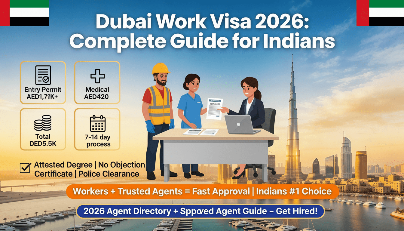Dubai Work Visa 2026: Complete Guide for Indians