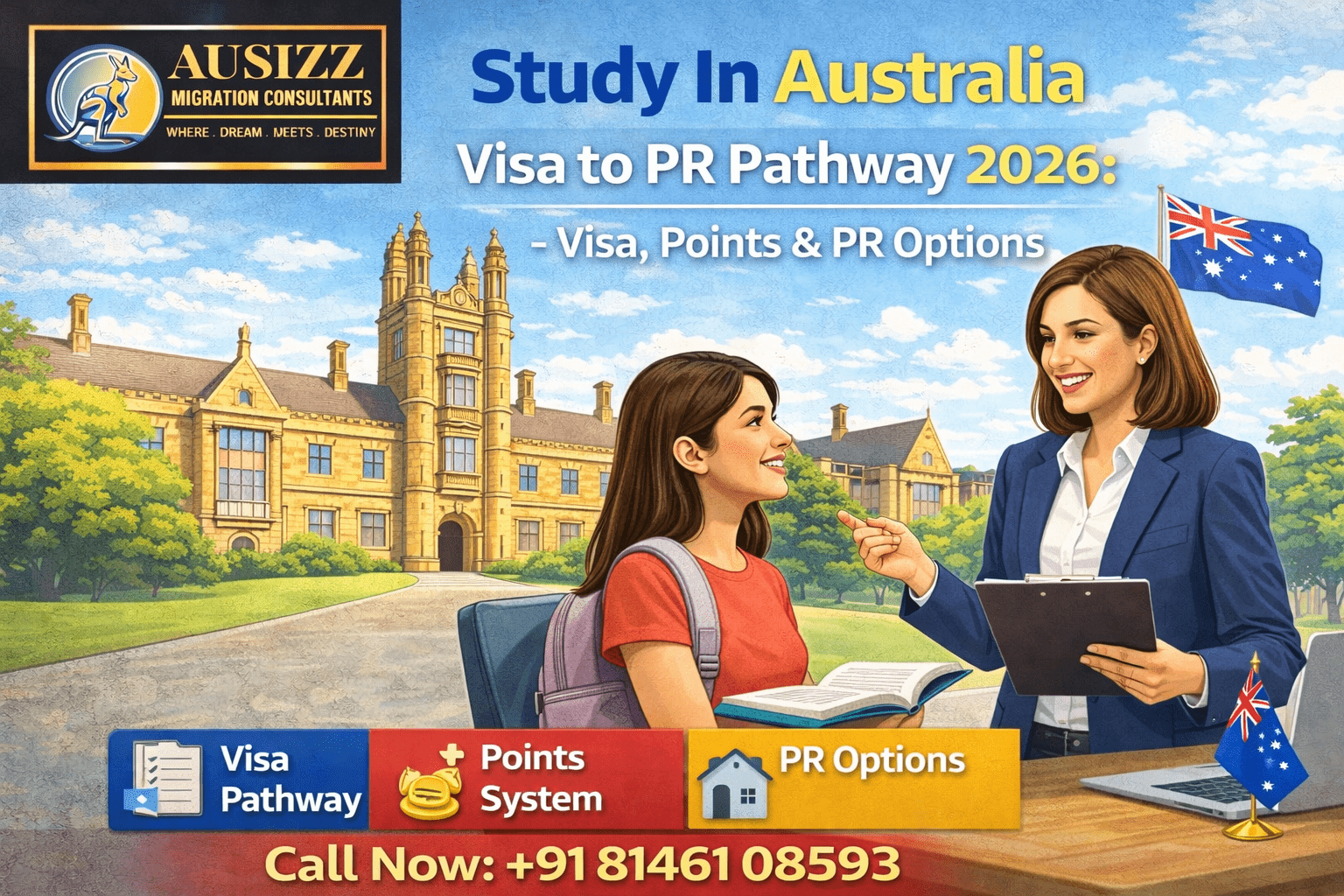 Study In Australia Visa to PR Pathway 2026 – Visa, Points & PR Options