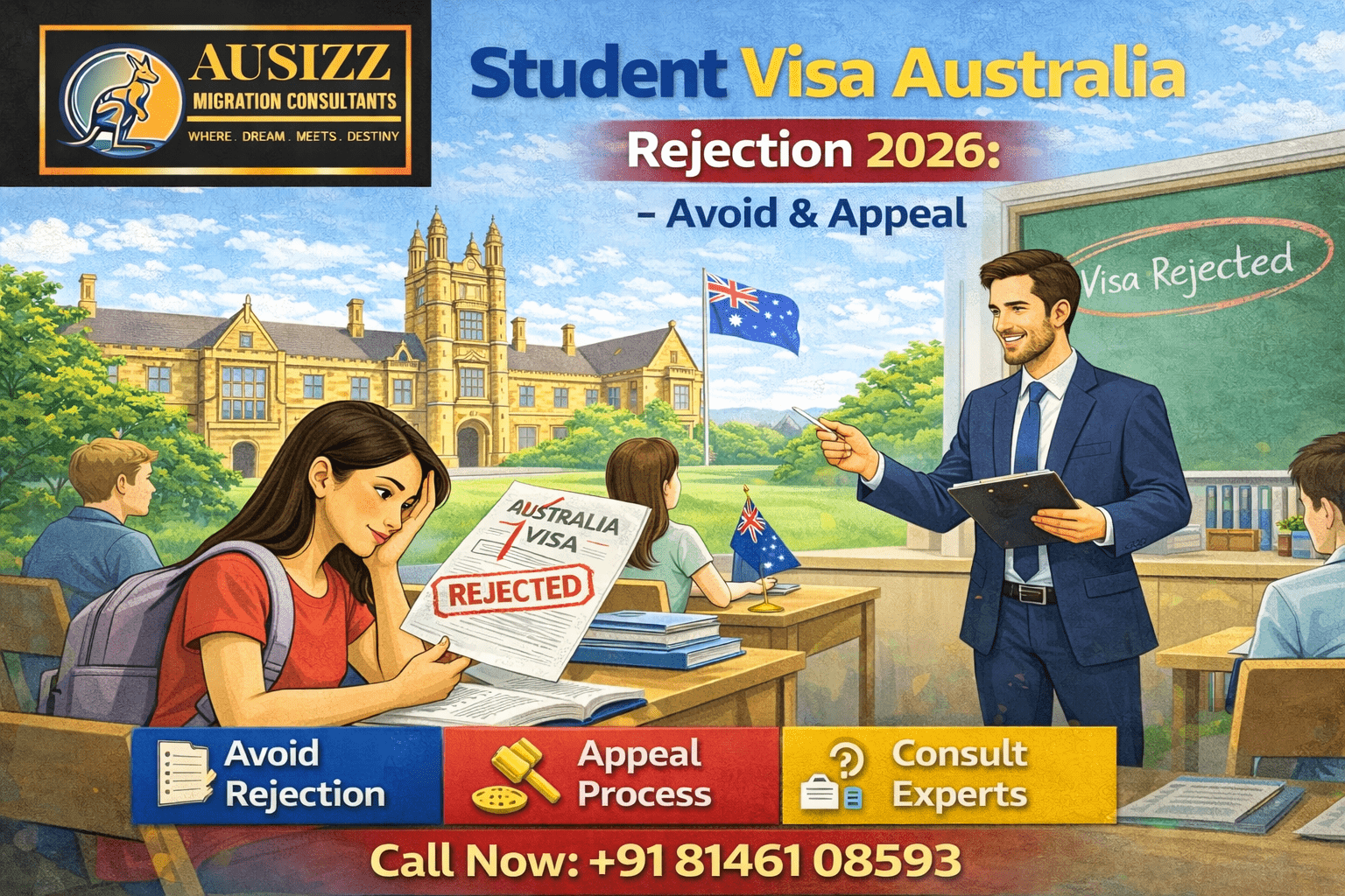 Student Visa Australia Rejection 2026 – Avoid & Appeal