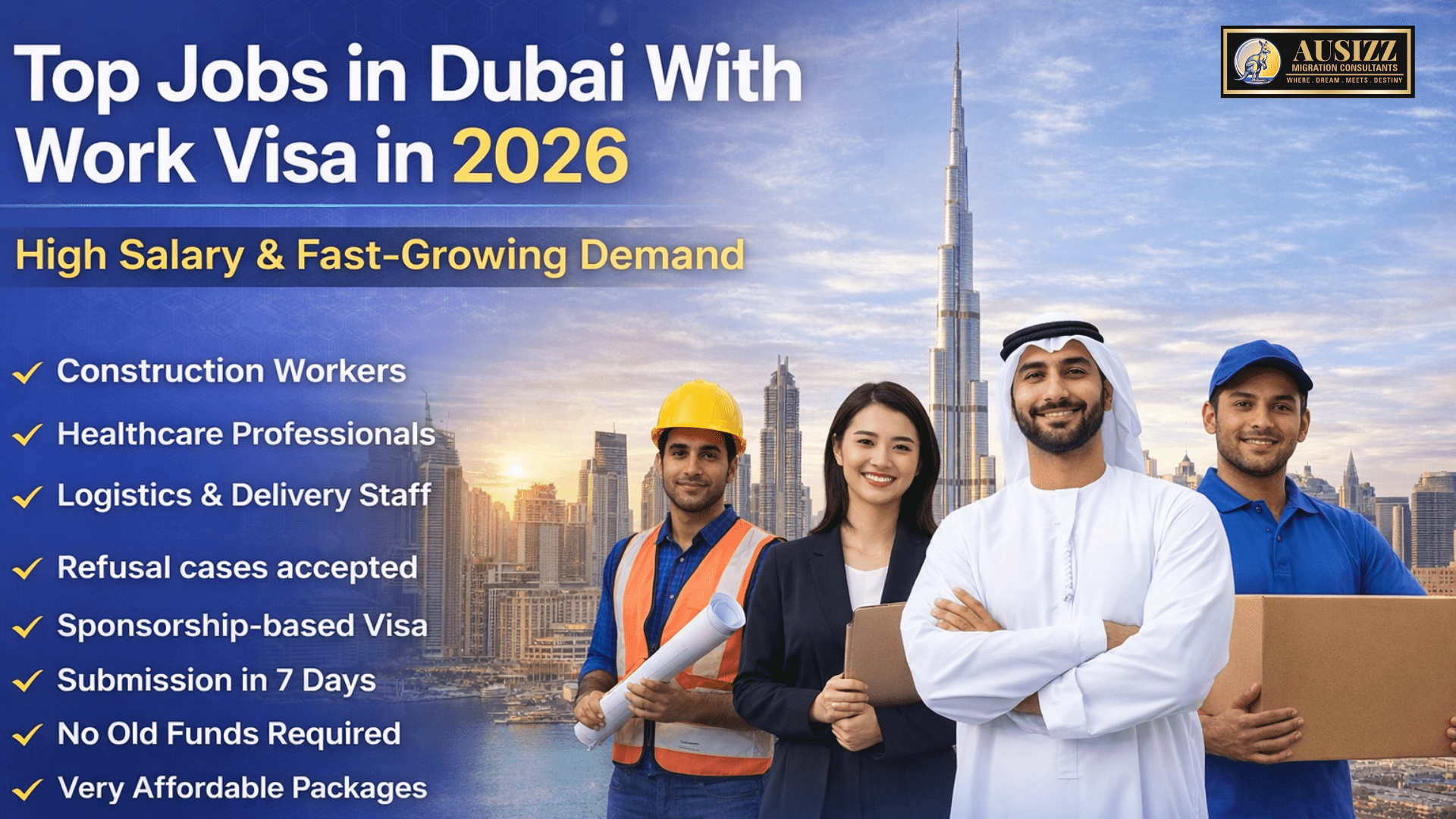 Top Jobs in Dubai With Work Visa in 2026: High Salary & Fast-Growing Demand